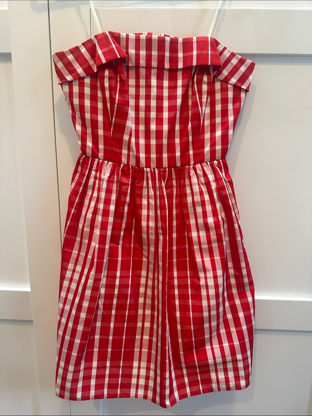 Vineyard Vines Red and White Gingham Mini Dress